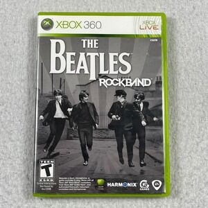 Harmonix The Beatles Rock Band Xbox 360 OS Green Music Rhythm Video Game Retro